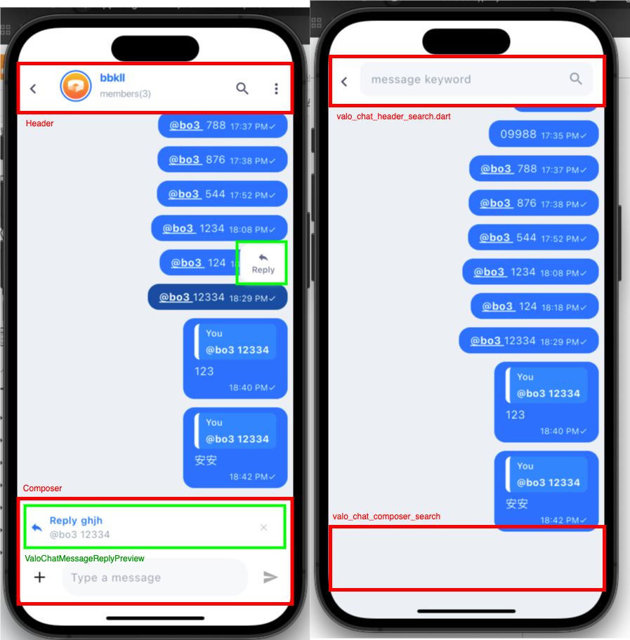 聊天系統 UI 組件架構